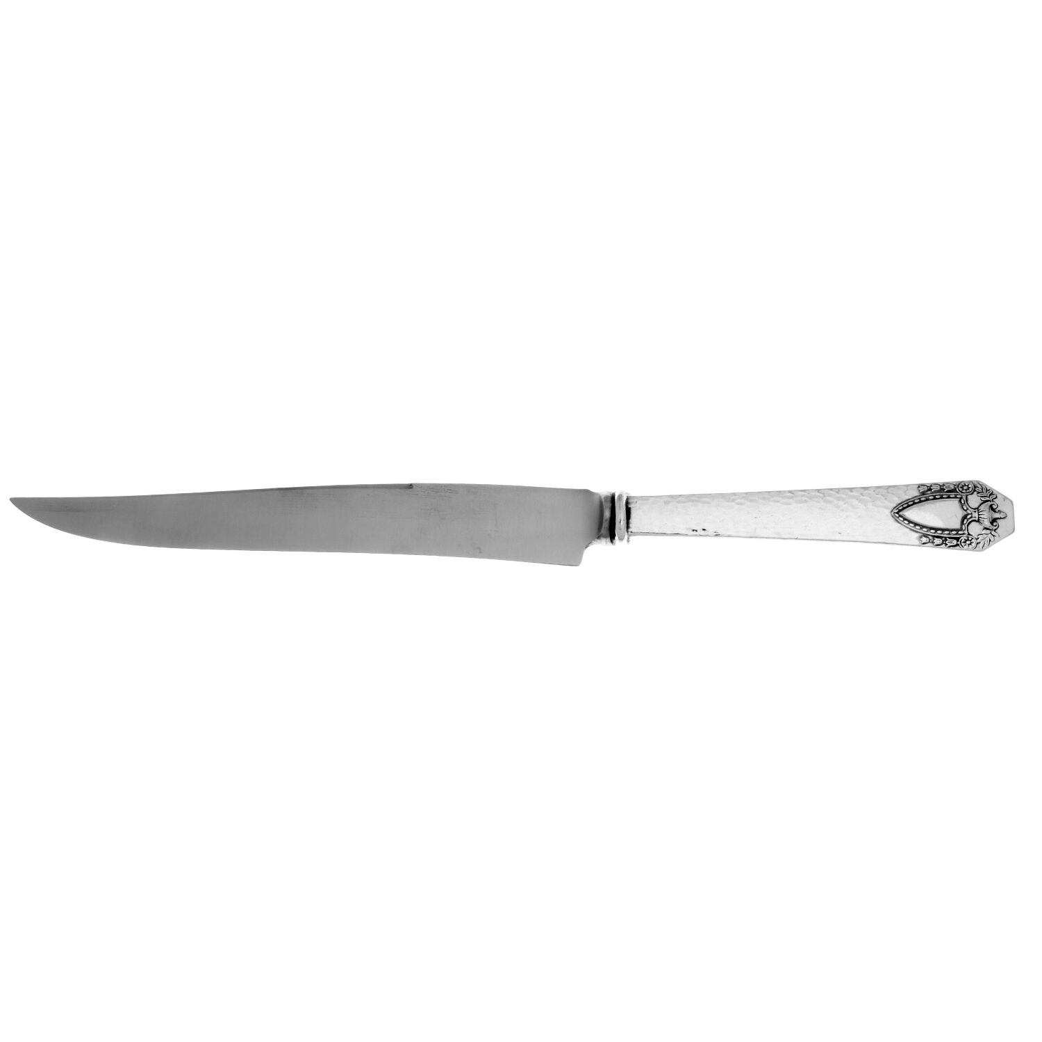 Heraldic (Silverplate, 1916) Small Steak Carving Knife with Stainless Blade by International Silver-1