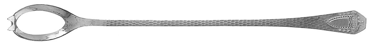 Heraldic (Silverplate, 1916) Pierced Bowl Short Handle Olive Spoon by International Silver-1