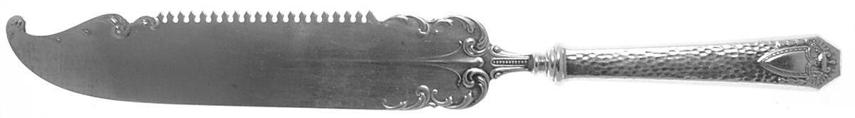 Heraldic (Silverplate, 1916) Cake Saw with Silverplate Blade by International Silver-1