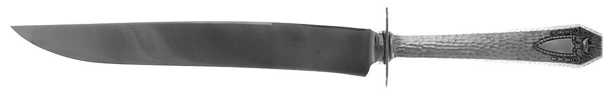 Heraldic (Silverplate, 1916) Large Stainless Blade Roast Carving Knife by International Silver-1