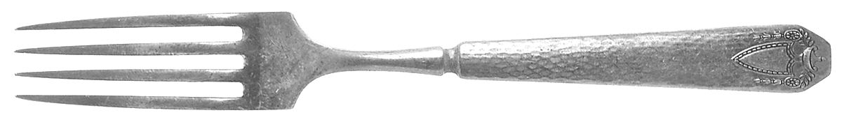 Heraldic (Silverplate, 1916) Indented Solid Handled Fork by International Silver-1