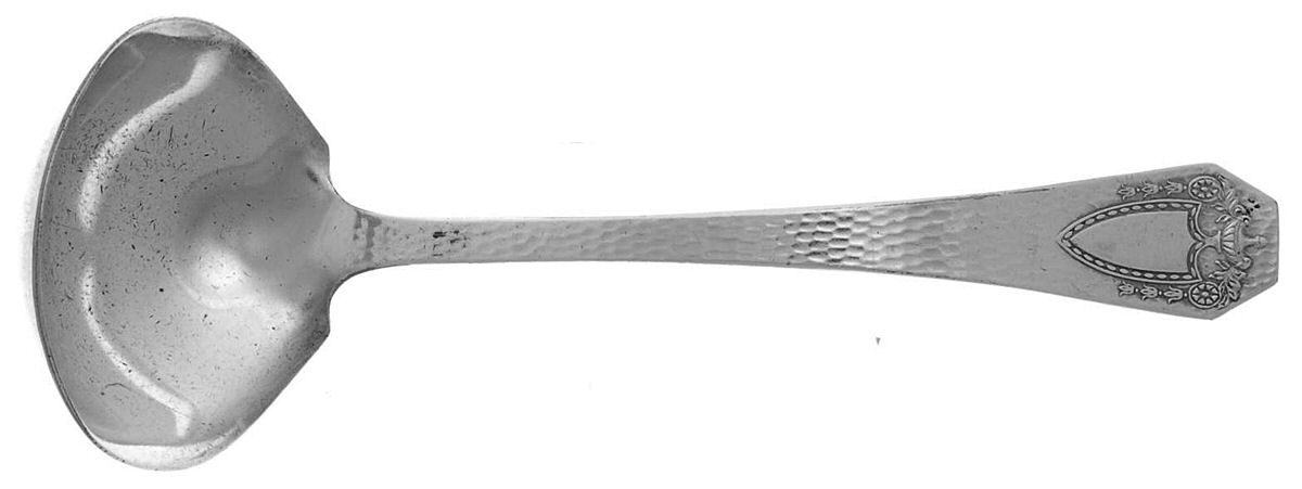 Heraldic (Silverplate, 1916) Solid Gravy Ladle by International Silver-1