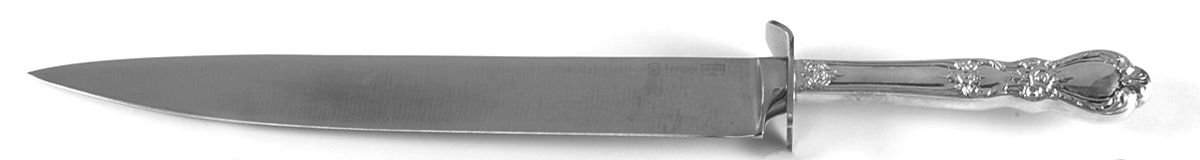Heritage (Silverplate, 1953) Large Stainless Blade Roast Carving Knife by International Silver-1