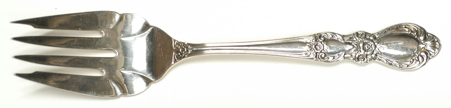 Heritage (Silverplate, 1953) Medium Solid Cold Meat Serving Fork by International Silver-1