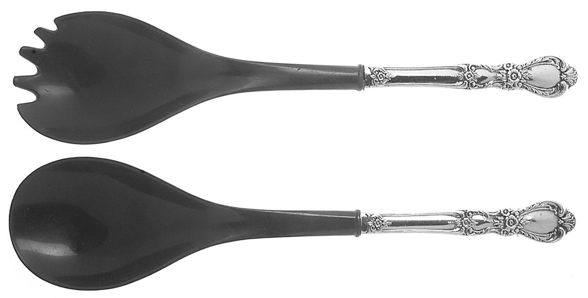 Heritage (Silverplate, 1953) Plastic Bowl 2-Piece Salad Set by International Silver-1