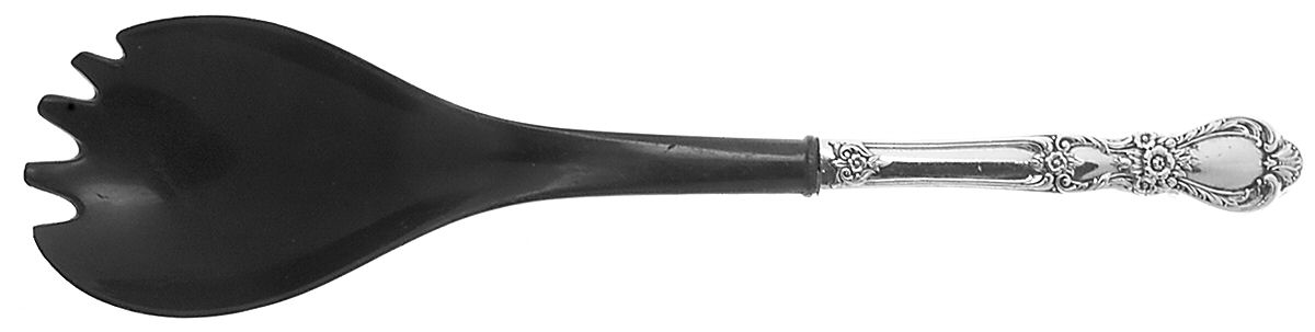 Heritage (Silverplate, 1953) Salad Serving Fork with Plastic Prongs by International Silver-1
