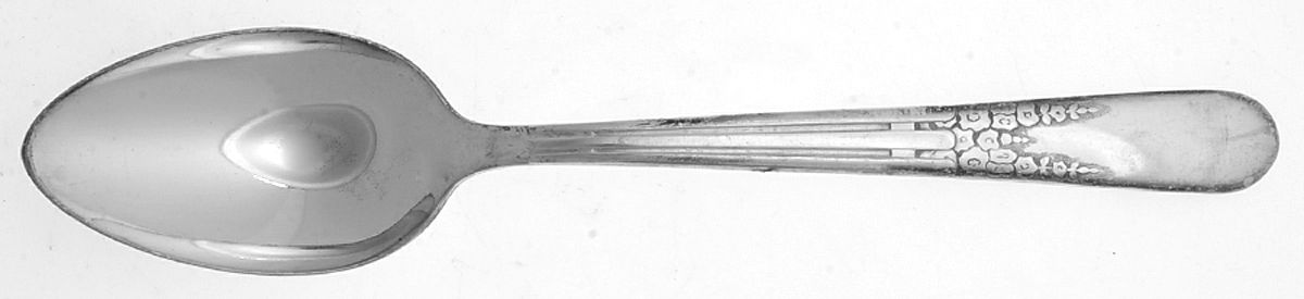 Hollyhock (Silverplate, 1940) Place/Oval Soup Spoon by International Silver-1