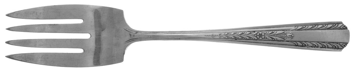 Hollywood (Silverplate) Medium Solid Cold Meat Serving Fork by International Silver-1