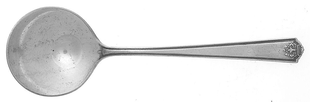 Homestead (Silverplate, 1922) Round Bowl Soup Spoon (Bouillon) by International Silver-1