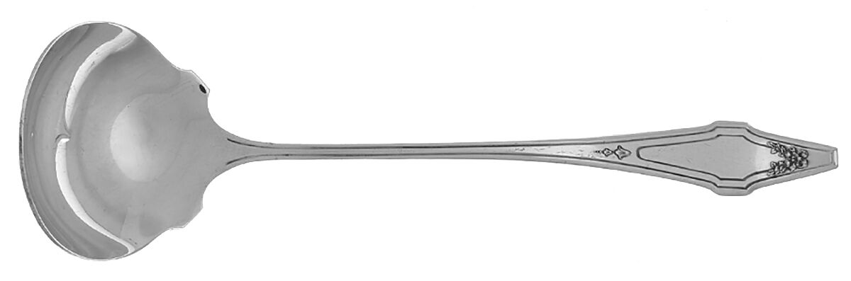 Hostess (Silverplate, 1921) Solid Piece Cream Ladle by International Silver-1