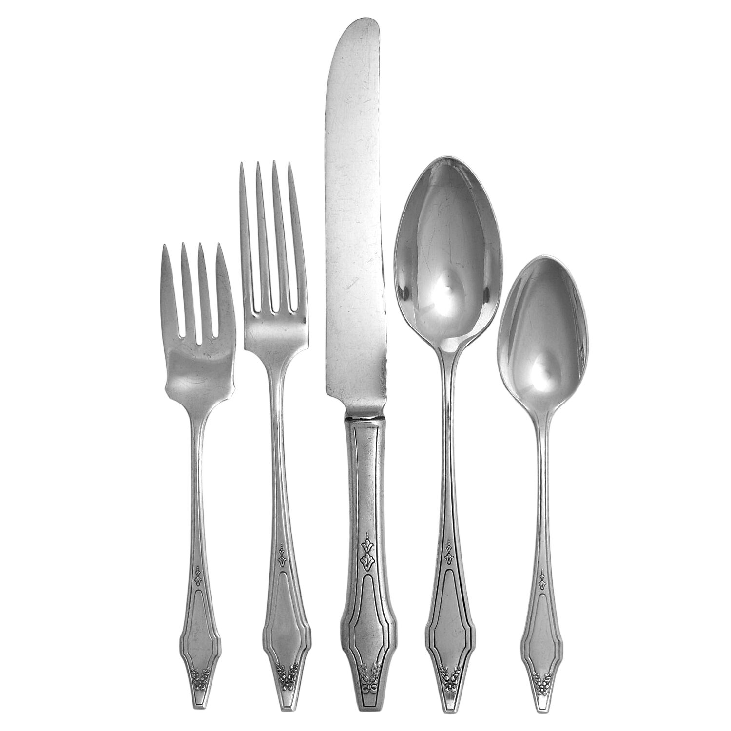 Hostess (Silverplate, 1921) 5 Piece Place Setting by International Silver-1