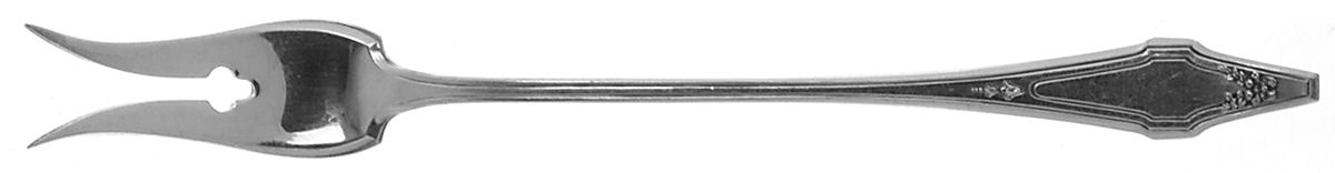 Hostess (Silverplate, 1921) Short Handle Pickle/Olive Fork by International Silver-1