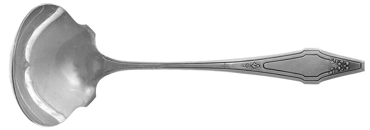 Hostess (Silverplate, 1921) Solid Gravy Ladle by International Silver-1