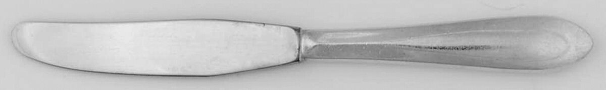 Hutton (Silverplate, 1960) Modern Hollow Butter Spreader (Stainless) by International Silver-1