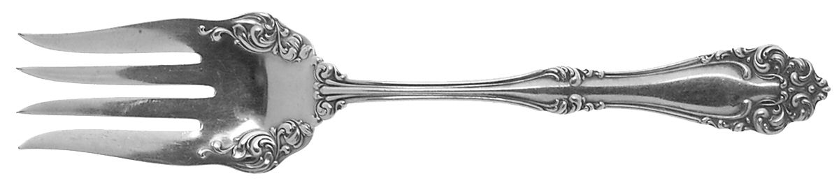 Imperial (Silverplate, 1904) Small Solid Cold Meat Serving Fork by International Silver-1