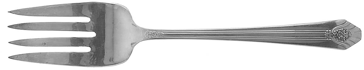 Imperial (Silverplate, 1939) Medium Solid Cold Meat Serving Fork by International Silver-1