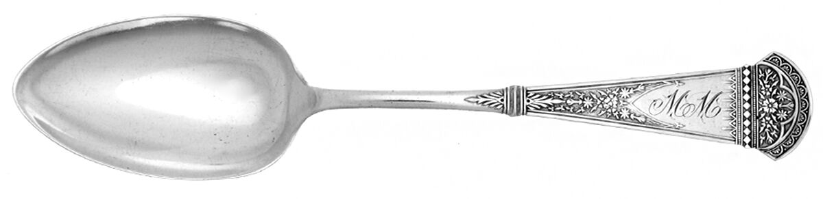 Imperial (Silverplate, 1879) Monogram Tablespoon (Serving Spoon) by International Silver-1
