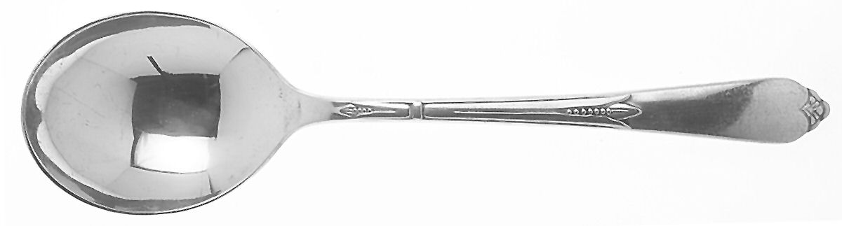 Inspiration (Silverplate-1933) Round Bowl Soup Spoon (Gumbo) by International Silver-1