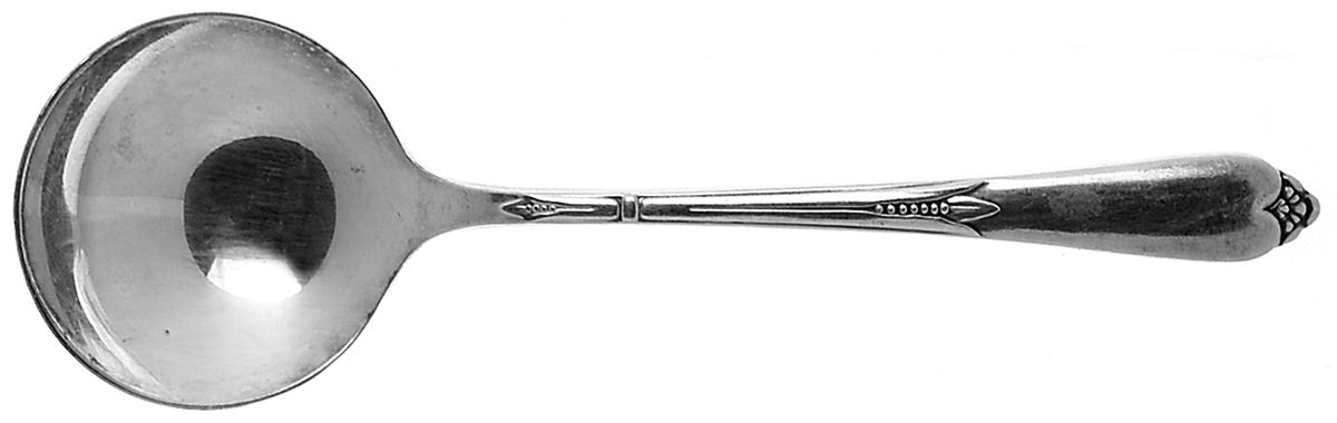 Inspiration (Silverplate-1933) Round Bowl Soup Spoon (Bouillon) by International Silver-1