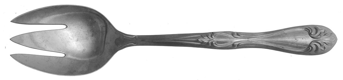 INS118 (STAINLESS) Small Solid Cold Meat Serving Fork by International Silver-1
