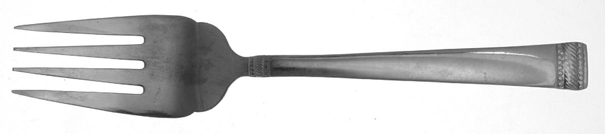 INS158 (Stainless) Medium Solid Cold Meat Serving Fork by International Silver-1