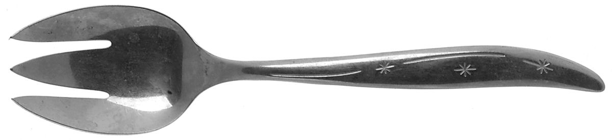 INS16 (STAINLESS) Small Solid Cold Meat Serving Fork by International Silver-1