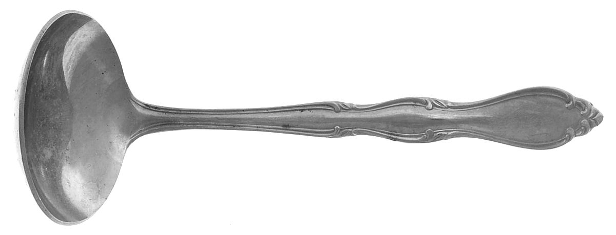 INS187 (STAINLESS) Solid Gravy Ladle by International Silver-1