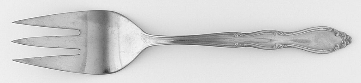 INS187 (STAINLESS) Medium Solid Cold Meat Serving Fork by International Silver-1