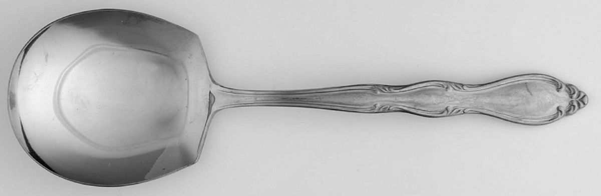 INS187 (STAINLESS) Solid Smooth Casserole Spoon by International Silver-1