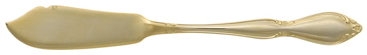 INS194 (GOLD ELECTPLT) Flat Handle Master Butter Knife by International Silver-1