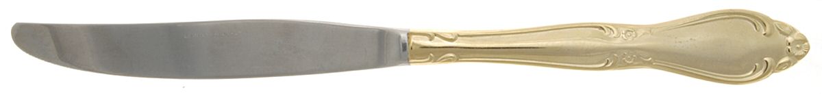 INS194 (GOLD ELECTPLT) Modern Solid Knife by International Silver-1