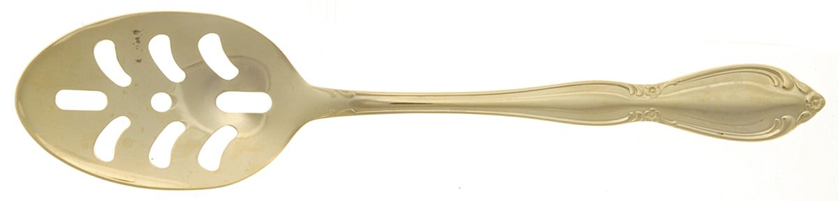 INS194 (GOLD ELECTPLT) Pierced Tablespoon (Serving Spoon) by International Silver-1