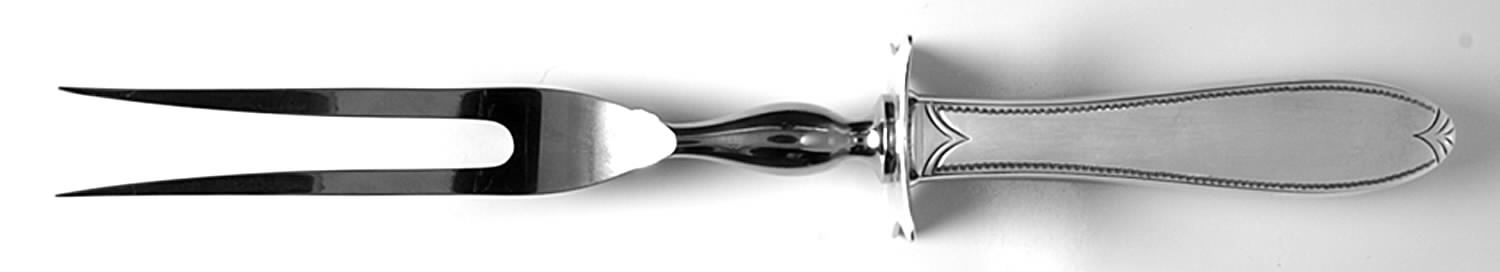 INS195 (STERLING) Large Stainless-Prong Roast Carving Fork by International Silver-1