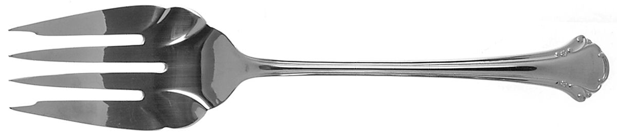 INS205 (STAINLESS) Medium Solid Cold Meat Serving Fork by International Silver-1