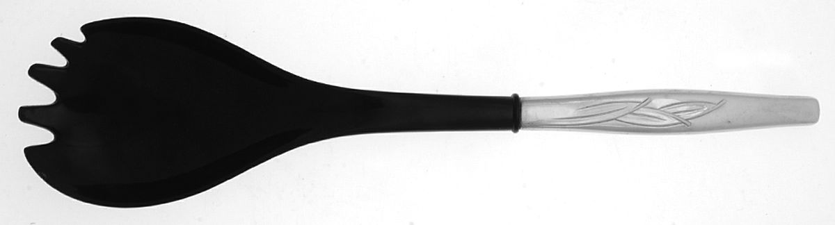 INS208 (STAINLESS) Salad Serving Fork with Plastic Prongs by International Silver-1