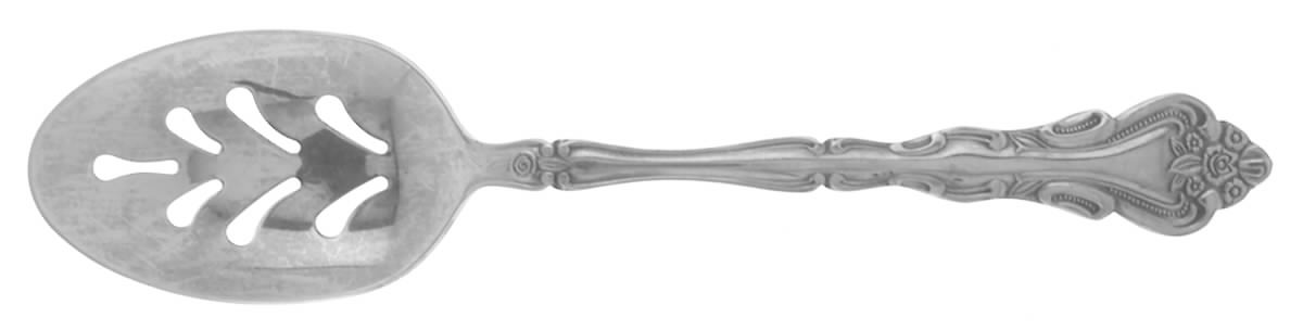 Abigail (Stainless) Pierced Tablespoon (Serving Spoon) by International Silver-1