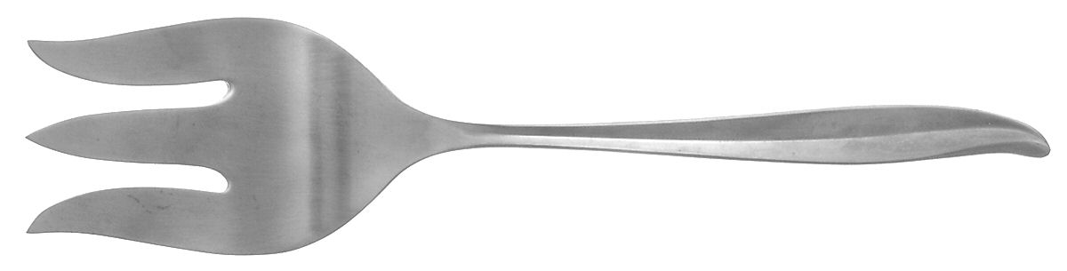 INS4 (STAINLESS) Medium Solid Cold Meat Serving Fork by International Silver-1