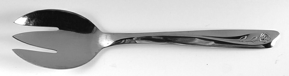 INS55 (STAINLESS) Small Solid Cold Meat Serving Fork by International Silver-1