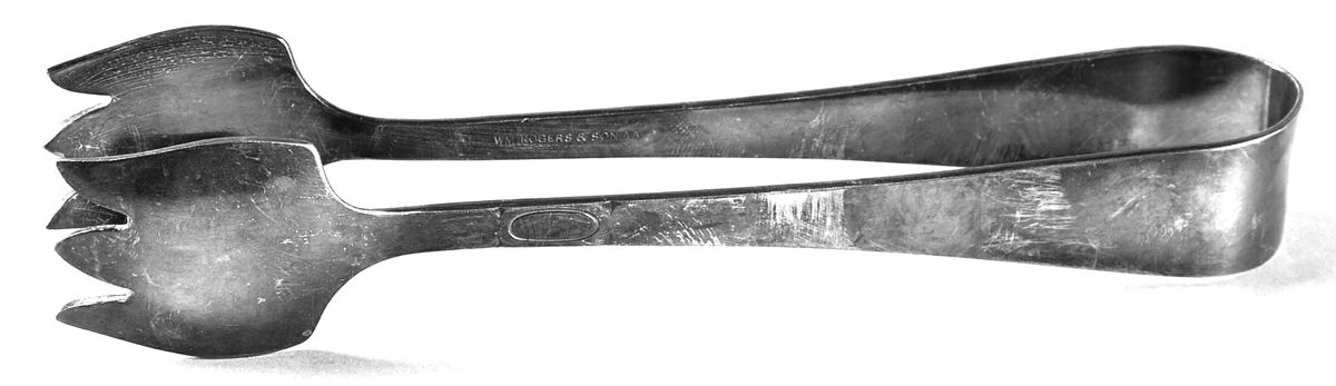 INS85 (SILVERPLATE) Large Ice Serving Tongs by International Silver-1
