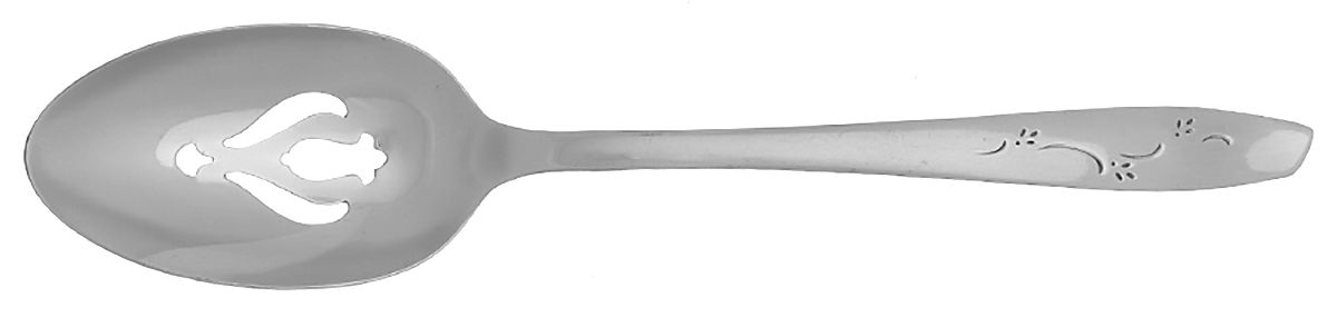 Mardi Gras (Stainless) Pierced Tablespoon (Serving Spoon) by International Silver-1