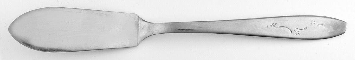 Mardi Gras (Stainless) Flat Handle Master Butter Knife by International Silver-1