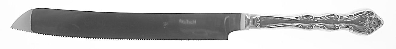 Interlude (Silverplate, 1971) Bread Knife with Stainless Blade by International Silver-1