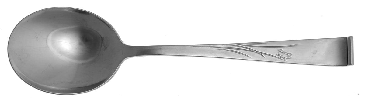 Interlude (Stainless) Round Bowl Soup Spoon (Cream Soup) by International Silver-1