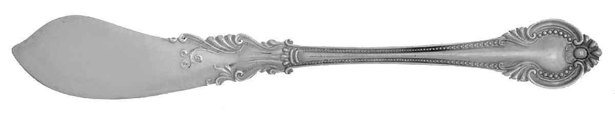 Irene (Sterling, 1902) Flat Handle Butter Spreader by International Silver-1