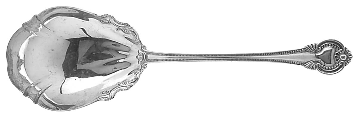 Irene (Sterling, 1902) Small Solid Berry/Casserole Spoon by International Silver-1