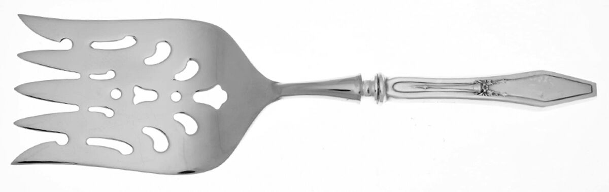 Jamestown (Silverplate, 1916) Fish Serving Fork with Stainless Tines HC by International Silver-1