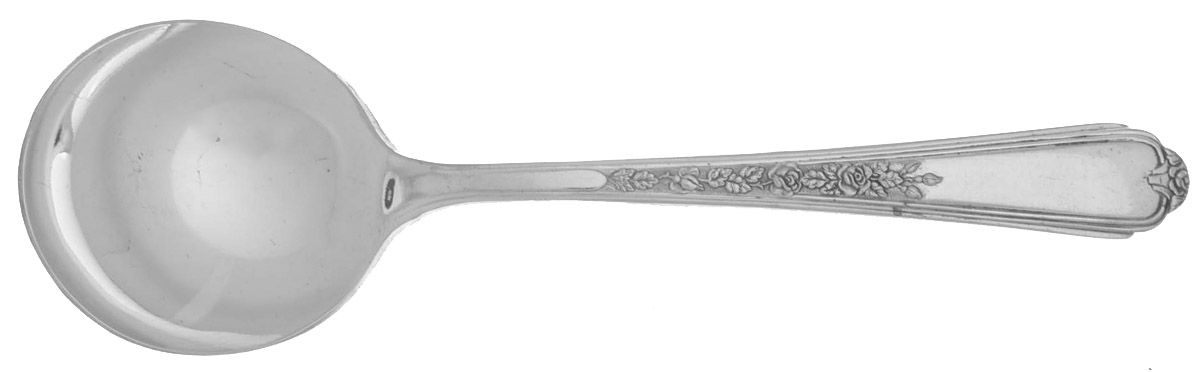 Jewel (Silverplate, 1938) Round Bowl Soup Spoon (Bouillon) by International Silver-1