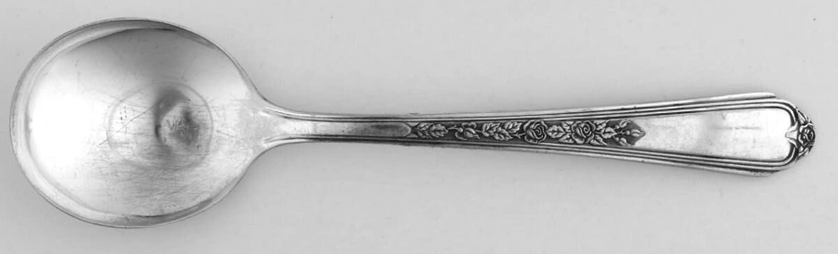 Jewel (Silverplate, 1938) Round Bowl Soup Spoon (Gumbo) by International Silver-1
