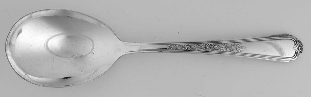 Jewel (Silverplate, 1938) Solid Smooth Casserole Spoon by International Silver-1