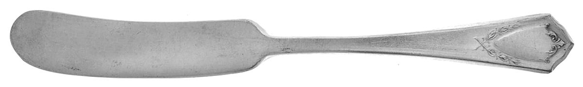 Jewell (Silverplate, 1916) Flat Handle Butter Spreader by International Silver-1